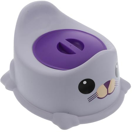 OFFIGAM Portable Toilettensitz Für Kleinkinder Mit Rückenlehne Niedliches Tierdesign Rutschfeste Oberfläche Abnehmbarer Deckel Für Töpfchentraining Unterwegs Toilettentrainer Für