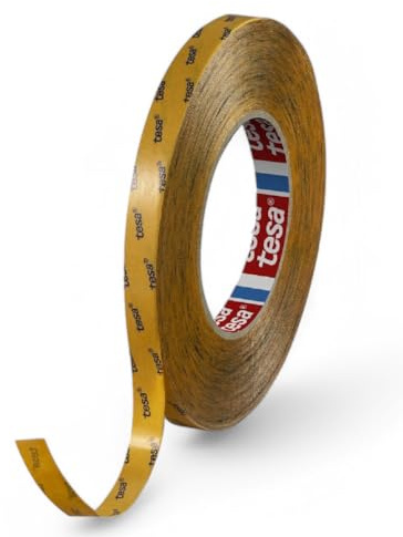 Dpm tapes - tesa 51966 doppelseitiges PET-Klebeband: starke Haftung, hält auf schwierigen Untergründen. Dicke 0,2 mm, beständig bis 130 °C, mit UV-Beständigkeit - (12 mm)
