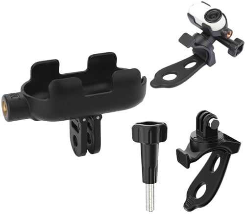 OURHZTB Camera Frame Mount Adapter for Insta360 GO 3/GO 3S, Flexible Fixed Strap Bracket Mount for Bicycle, Car Door Handle, fits 22-38mm Handlebars Pipes and 45-60mm Mesh Holes