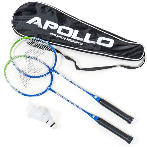 Apollo Match Pro 400 badmintonracket för barn och vuxna, lätt med aluminiumram, badmintonracket för träning, sport och