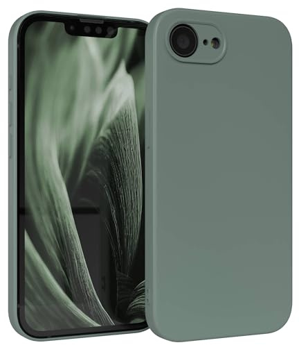 EAZY CASE - Silikonfodral för iPhone 16e Silikonfodral Mjukt stötsäkert mobilskal iPhone 16e Skyddsfodral med kameraskydd Tunt Premium skyddsfodral TPU Telefonstötfångare i Midnattsgrön