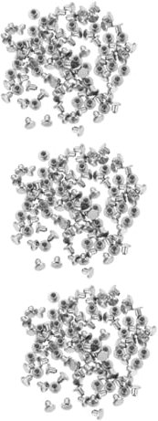 Cabilock 3 Set Unghie Per Pneumatici Chiodi Per Pneumatici Per Auto Stallone Per Pneumatici Per Picchi Di Neve Picchi Di Metallo Punte Per Auto Lega Di Alluminio Argento 100 Pezzi*3