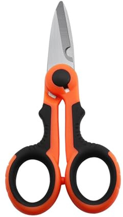 Forbici per lenza da pesca, linea intrecciata, resistente, antiscivolo, bordi seghettati, forbici per acqua salata d'acqua dolce treccia forbici per pesca