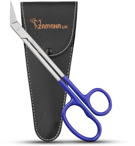 ZAMAHA UK Extra Long Handle Toenail Scissors, 19 cm Heavy Duty Stainless Steel Clippers, Podiatry Pedicure Set
