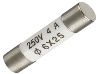 Fusibili elettrici in ceramica, Fusibile tubolare in ceramica, confezione da 10, 6x25 mm, 250 V, 0,5 A-30 A(30A)