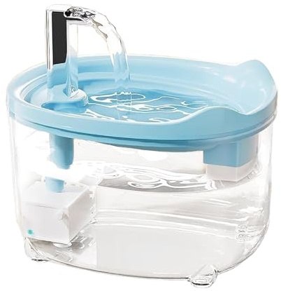 Fuente de agua para mascotas, 1.5 L, silenciosa, automática, para gatos, perros, dispensador de líquidos para uso en interiores, alimentador higiénico seguro para gatitos, cachorros y animales