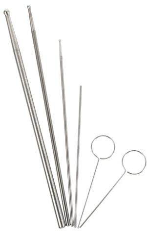 Homoyoyo Sonda Género para Serpientes Acero Inoxidable Profesional Kit para Determinar Tamaño Compacto para Reptiles Suministros Veterinarios