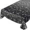Anro - Rectangular, toalla, Mantel de Hule, Lavable, diseño Retro, 100 x 140 cm, Color Negro