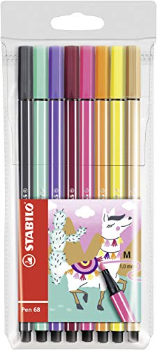 Premium Filzstift - STABILO Pen 68 - Living Colors - 8er Pack - Lama