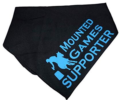 Hundehalstuch Mounted Games Supporter Flaschenpendelverkehr