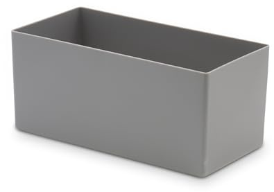 1a-TopStore 10 Stk. Einsatzkästen Einsatzboxen Schubladen-Einsatzkasten Sortierboxen, 32 Größen, 5 Farben (grau, 198x99x90 mm)