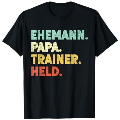 Ehemann Papa Trainer Held Männer Herrentag Vatertag T-Shirt