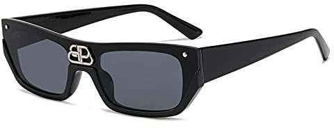 BAJIE Sonnenbrille New Punk Monolithic Half Frame Sonnenbrille Damen Pilotenbrille Herren Brillenglas Sonnenbrille Uv400