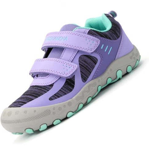 Mishansha Sport Shoes Bambini Bambina Scarpe da Ginnastica Running Basse Basket Outdoor Fitness Ultraleggero Gomma Anti Scivolo Primavera Scarpe da Scuola, Violachiaro 25 EU