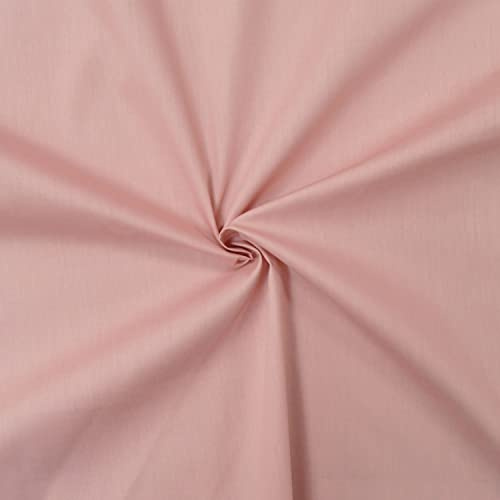 designers-factory Popeline Stoff aus 100% Baumwolle (Altrosa, 1m x 1m46)