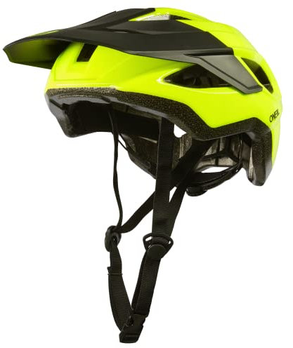 O'NEAL | Mountainbike-Helm | Enduro All-Mountain | Verschmolzene innere EPS & Außenschale für bessere Langlebigkeit | Matrix Helmet SOLID V.23 | Erwachsene | Neon gelb | XS/S/M (54-58 cm)