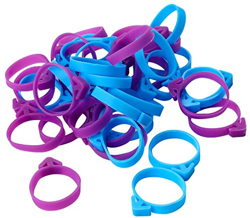 40 Pcs Pastry Bag Ties, Reusable Silicone Icing Piping Bag Ties, Icing Bag Clips Decorating Bags Ties for Cookies, Cupcakes, Pastry Baking