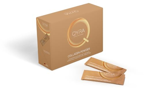 QYRA Kollagen Pulver - 30 Sticks á 3,1 g | VERISOL Kollagenpulver für feste Haare, starke Nägel, Kollagen Peptide in Pulverform