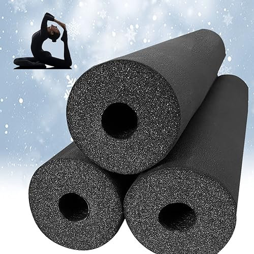 MObyat Flexibel Isolierschlauch Außenbereich Schaumstoffschlauc Wasserrohr Rohrisolierung 20mm 25mm 32mm 43mm 50mm Frostschutzisolierung (Size : T20mm X ID50mm X L1.8M)
