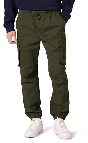 Amazon Essentials Uomo Pantaloni Jogger Cargo con Coulisse in Vita dalla vestibilità Standard