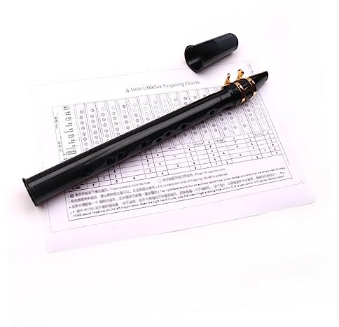 TOYANDONA Sassofono a 8 Fori Portatile in Plastica, Mini Sassofono Tascabile Compatto, Strumento a Soffio Piccolo per Principianti e Ragazzo Ragazza
