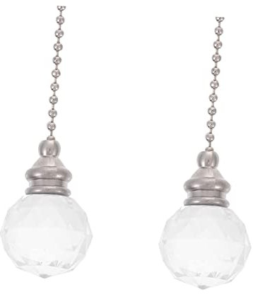 OSALADI 2piezas Cadena De Colgante Para Lámpara De Techo Accesorio Decorativo De Estilo Europeo De Diseño De Esfera De Transparente Para Decorar Tu Hogar y Fiestas