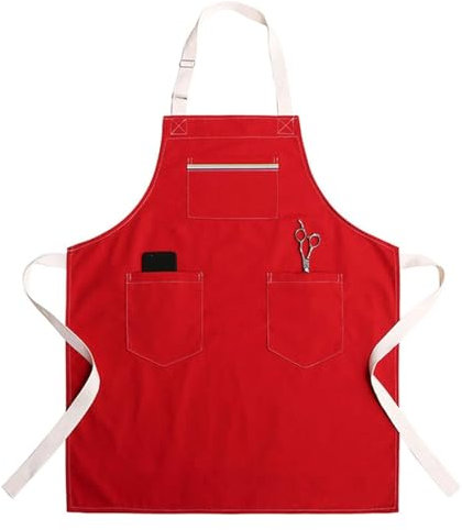 Delantal de carpintería, delantales de trabajo, Delantales for hombres, Delantal de lona for hombres, Delantal de trabajo resistente con bolsillos, Delantal de herramientas resistente al desgaste de g