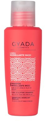 GYADA COSMETICS, Shampooing Remodelant Bouclé, pour cheveux bouclés et ondulés, Nettoyage doux, Hydratant, Élastifiant, Action anti-frisottis, à l’Aloe Vera et à l’huile d’Argan, 100 ml