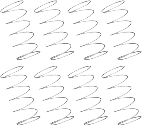 JADEWaa Lot de 8 ressorts poussoirs pour toilettes - Économie d'eau - Contrôle de la chasse d'eau - Installation simple pour la maison et les toilettes
