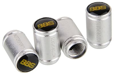 Fmesoo 4 Stück Ventilkappen,für BBS Ventilabdeckungen Aluminium Robuste stabilen Reifendruck Kappe Staubkappen Reifen Zubehör,A