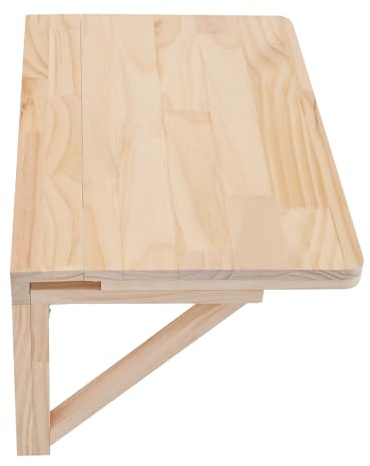 Zalydala Mesa plegable de pared, de madera de pino, 60 x 40 cm, plegable y ahorra espacio, para oficina en casa, cocina/balcón, incluye accesorios de montaje (60x40 cm)