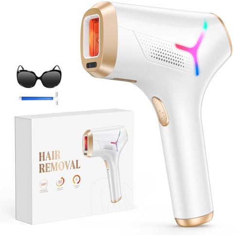 Haarlosy IPL Geräte Haarentfernung Laser für Frauen und Männer mit langanhaltenden Ergebnissen in Salonqualität für zu Hause, schmerzfreies IPL Haarentfernungsgerät für Gesicht, Bikinizone, Körper