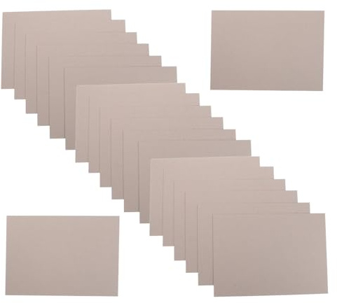 Cabilock 20pcs Grey Cardboard Sheets Thick Chipboard for Craft Shirt Cardboard Blank Craft for Model Making Bookbinding Cover Board Album Cover Board