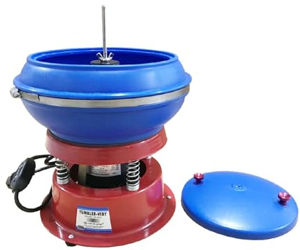 Buratto vibrante for gioielli in ottone con capacità di 3 kg, for lucidatura giada, giadeite e cera d'api per uso fai da te