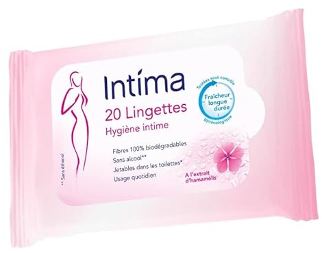 INTIMA - Lingettes Hygiène Intime X20 - le Lot De 4