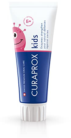 Curaprox Children's Toothpaste Watermelon, 60ml - Fresh & Fruity Watermelon Flavoured Toothpaste for Kids 6 Years +., Clear