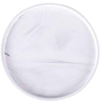 Plateau Service Plateau de vanité imprimé marbre, plateaux de salle de bain for parfum de bijoux, plateau de céramique bijoux de bijouterie salle de bain vanité organisateur rond plateau de service Pl