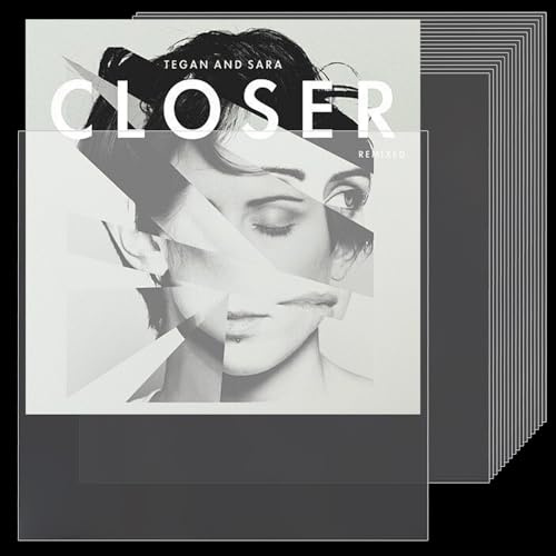 GBACHOOSE 100 Stück Schallplatten Hüllen, 12 Zoll LP Schutzhüllen, CD Hüllen Plastik Transparent Vinyl Hüllen für Schallplatten, CDs