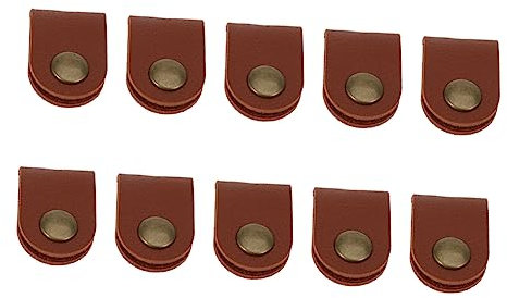 KONTONTY 10 Stück Pu Leder Kopfhöreraufwickler USB Kabel Organizer Leicht für Kabelmanagement