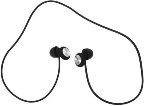 Healeved Bouchons D'Oreilles Réduction Du Bruit Pour Sommeil Travail Étude Avec Cordon Motif Cd Argent Noir Protection Auditive Compacte Et Portable