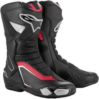 Alpinestars SMX-6 V3 Stivali da moto, nero/argento/rosso, 46
