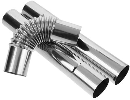 Cabilock 1 Set Di Accessori Per In Acciaio Inossidabile Riduttori Per Di Scarico Fumi Tubi Di Riscaldamento Da Cucina Arrotondati Raccordi Per In Acciaio