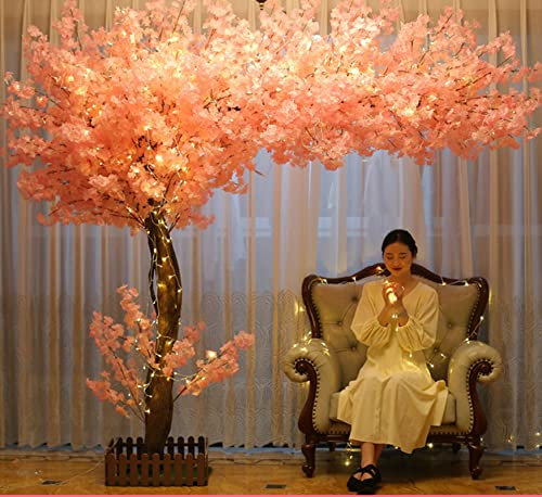 Flor de cerezo artificial de seda de 1,8 m de alto, 1,8 m de alto, flores de vid falsas para bodas en interiores y exteriores, 1,8 m x 1,5 m