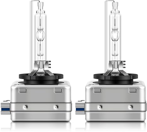 BIHEE D8S - Bruciatore allo xeno, 6000 K, luce bianca per fari HID, 35 W, in metallo, per auto, 2 pezzi