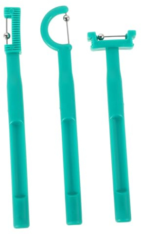 Beaupretty Set 3 Pezzi Di Attrezzi Per Esercizi Orali in Plastica Verde, Portatile, Per Potenziare Controllo Lingua e Sviluppo Linguaggio Ragazzo Ragazza