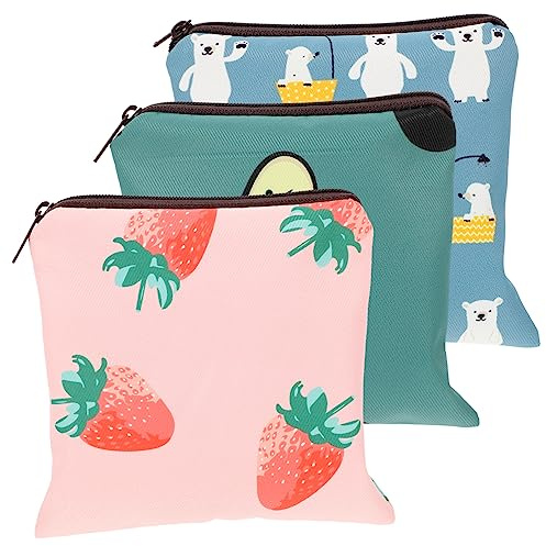VALICLUD 3Stücke Teiliges für Damen Multifunktionaler Tampon Organizer Stylisch für Schule Büro Reisen Aufbewahrung für Hygieneartikel