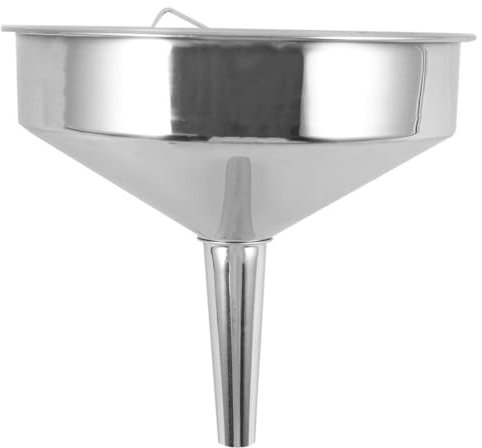 STOBAZA Embudo Grande De Acero Inoxidable Para Transferencia De Líquidos y Aceite De Motor Diseño Resistente Para Uso Talleres y Cocina
