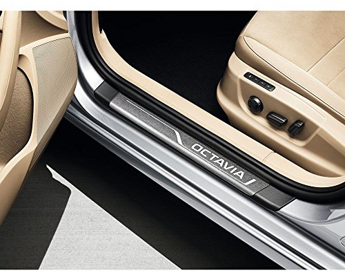 Skoda 5E0071303A Einstiegsleisten Set Edelstahl Design vorn hinten Türschweller Leisten