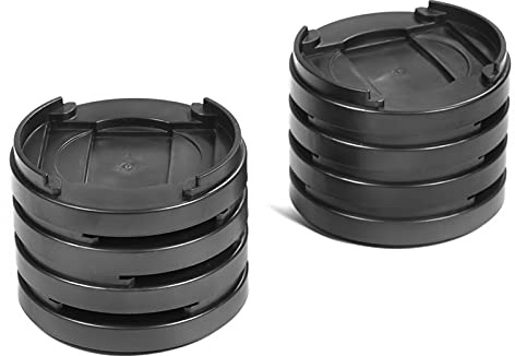 Furniture Risers 8-Piece Stackable Heavy Duty Non-Slip Bed Risers for Table, Desk, Sofa, Chair, Black