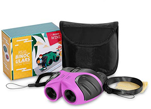 JRD&BS WINL Giocattolo per Binocolo Bambino, Regalo di Compleanno per Bambina E Ragazzo di 4-12 Anni Che Gioca All'aperto(Rosa)